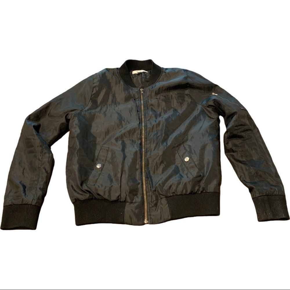 EMMA & POSH Bomber Jacket Black Midweight Small